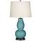 Color Plus Double Gourd 28 3/4" Reflecting Pool Blue Table Lamp