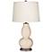 Color Plus Double Gourd 28 3/4" Steamed Milk White Table Lamp