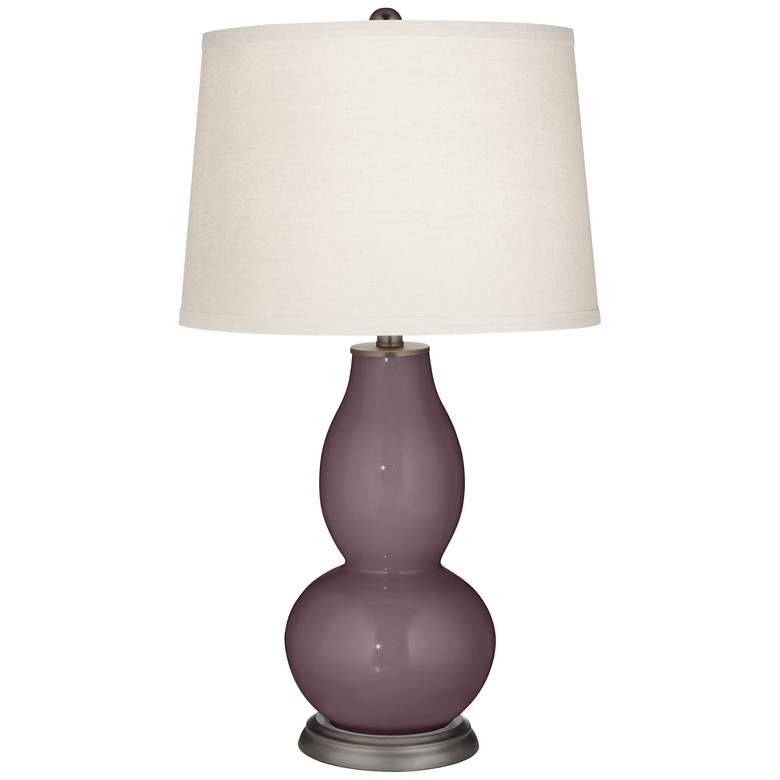 Image 2 Color Plus Double Gourd 28 3/4" Vine Lace Shade Poetry Plum Table Lamp