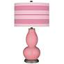 Color Plus Double Gourd 29 1/2" Bold Stripe Haute Pink Table Lamp