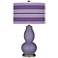 Color Plus Double Gourd 29 1/2" Bold Stripe Purple Haze Table Lamp
