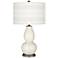 Color Plus Double Gourd 29 1/2" Bold Stripe West Highland White Lamp
