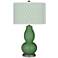 Color Plus Double Gourd 29 1/2" Diamonds Shade Garden Grove Green Lamp