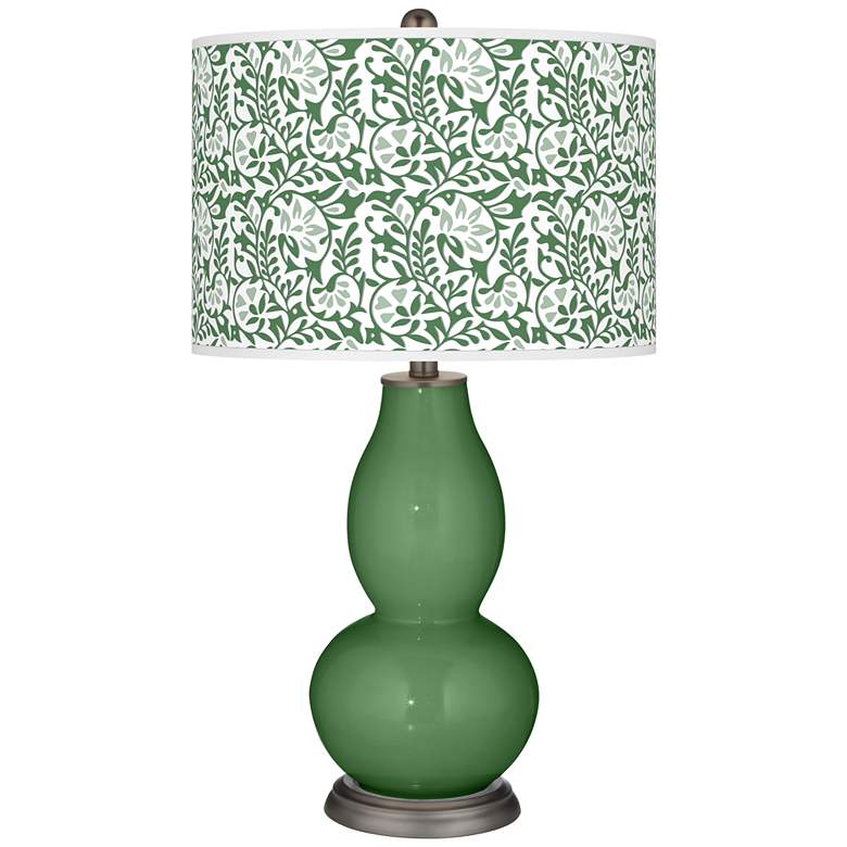 Image 1 Color Plus Double Gourd 29 1/2" Gardenia Garden Grove Green Table Lamp