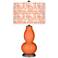 Color Plus Double Gourd 29 1/2" Gardenia Nectarine Orange Table Lamp