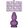Color Plus Double Gourd 29 1/2" Gardenia Passionate Purple Table Lamp