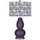 Color Plus Double Gourd 29 1/2" Gardenia Quixotic Plum Purple Lamp