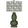 Color Plus Double Gourd 29 1/2" Gardenia Secret Garden Green Lamp