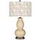 Color Plus Double Gourd 29 1/2" Gardenia Shade Colonial Tan Table Lamp