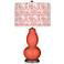 Color Plus Double Gourd 29 1/2" Gardenia Shade Coral Reef Table Lamp
