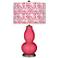 Color Plus Double Gourd 29 1/2" Gardenia Shade Eros Pink Table Lamp