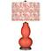 Color Plus Double Gourd 29 1/2" Gardenia Shade Koi Orange Table Lamp