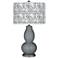 Color Plus Double Gourd 29 1/2" Gardenia Shade Software Gray Lamp