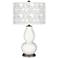 Color Plus Double Gourd 29 1/2" Gardenia Shade Winter White Table Lamp