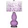 Color Plus Double Gourd 29 1/2" Mosaic African Violet Purple Lamp