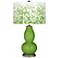 Color Plus Double Gourd 29 1/2" Mosaic and Rosemary Green Table Lamp