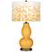 Color Plus Double Gourd 29 1/2" Mosaic Marigold Yellow Table Lamp