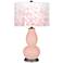 Color Plus Double Gourd 29 1/2" Mosaic Shade Rose Pink Table Lamp