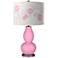 Color Plus Double Gourd 29 1/2" Rose Bouquet Candy Pink Table Lamp