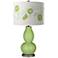 Color Plus Double Gourd 29 1/2" Rose Bouquet Lime Rickey Green Lamp