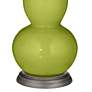 Color Plus Double Gourd 29 1/2" Rose Bouquet Parakeet Green Table Lamp