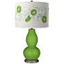 Color Plus Double Gourd 29 1/2" Rose Bouquet Rosemary Green Table Lamp