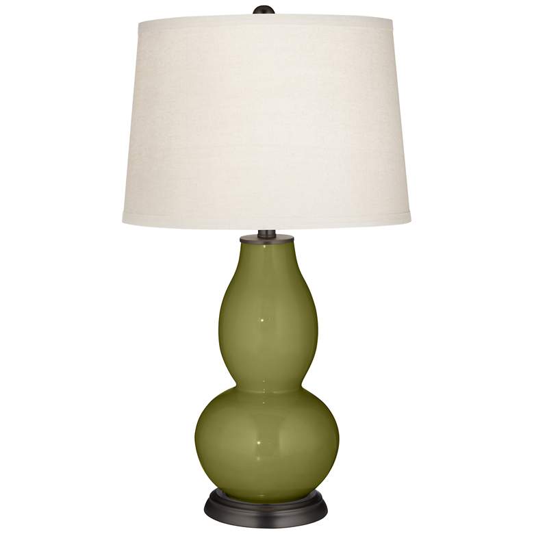 Image 2 Color Plus Double Gourd Modern Rural Green Table Lamp