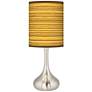 2_Color Plus Droplet 23 1/2" Faux Tawny Zebrawood Droplet Table Lamp