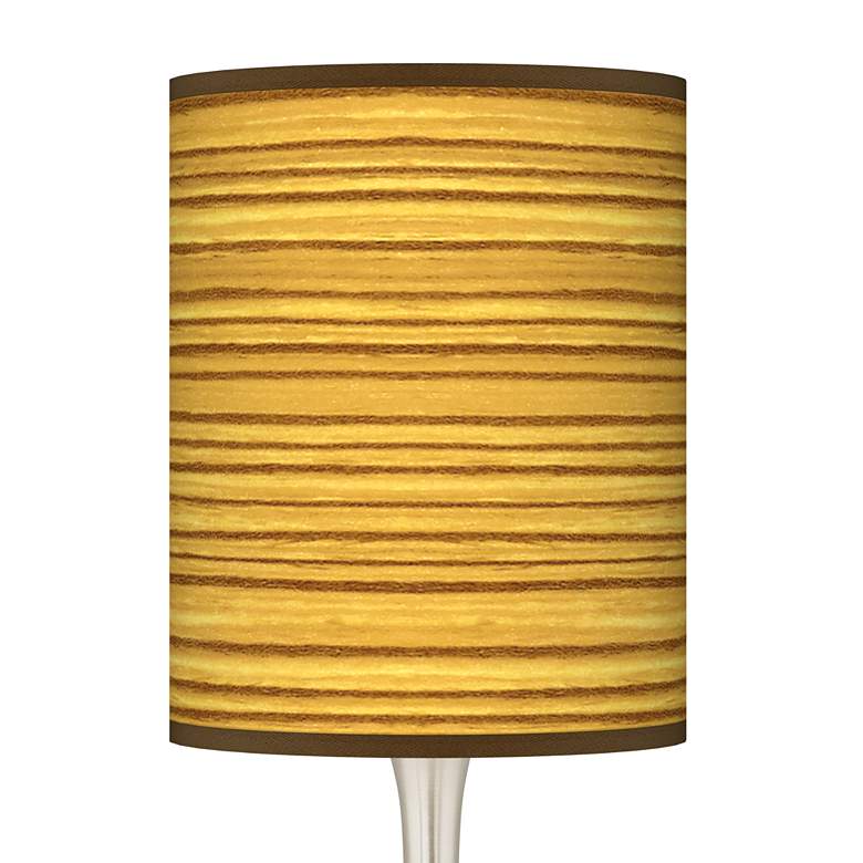 Image 3 Color Plus Droplet 23 1/2" Faux Tawny Zebrawood Droplet Table Lamp more views