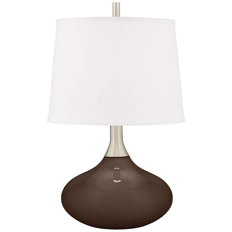 Image 2 Color Plus Felix 24" Carafe Brown Modern Table Lamp with USB Dimmer