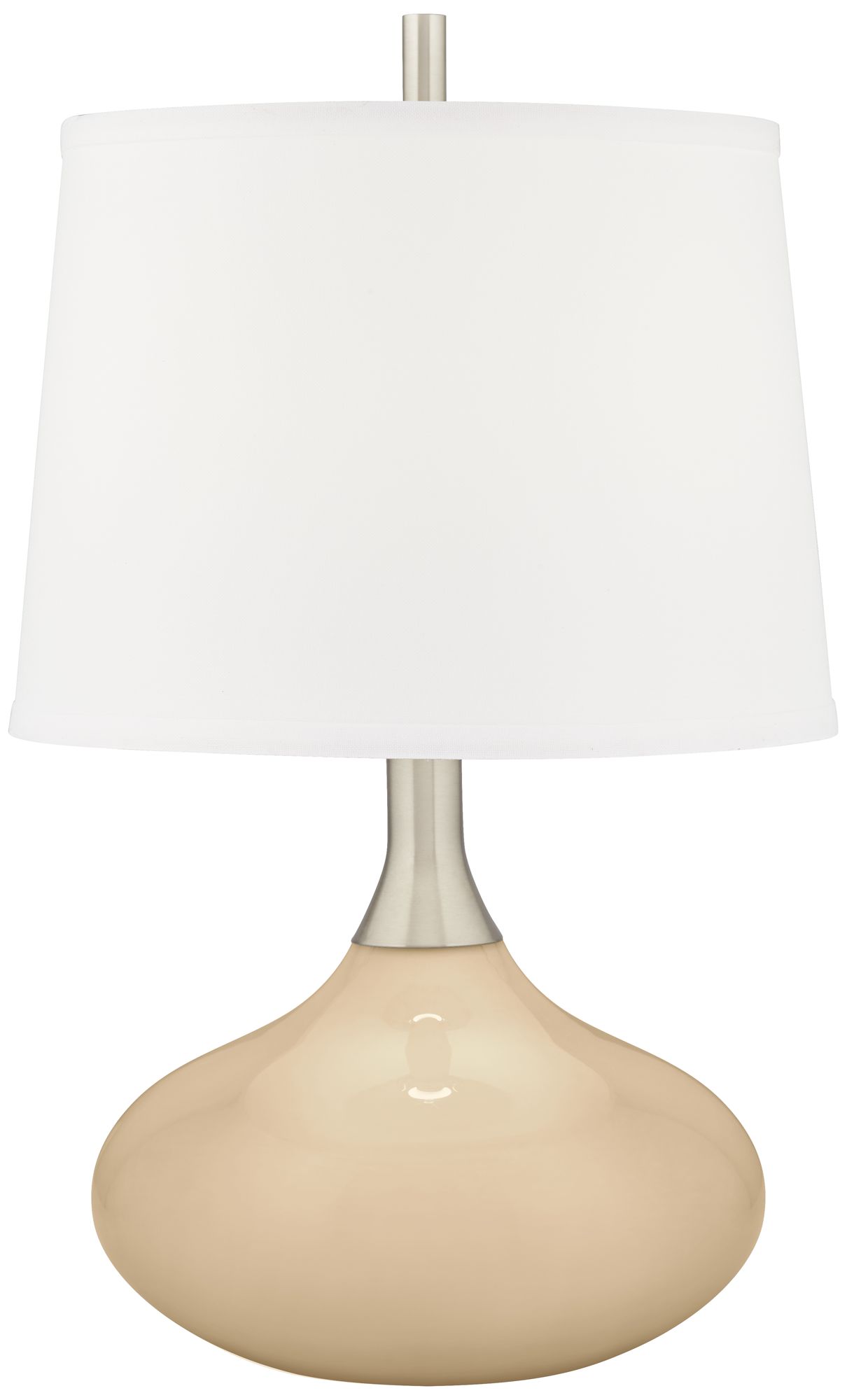 Image Color Plus Felix 24" Colonial Tan Modern Table Lamp