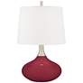 Color Plus Felix 24" High Antique Red Modern Table Lamp