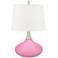 Color Plus Felix 24" High Candy Pink Modern Table Lamp