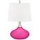Color Plus Felix 24" High Fuchsia Pink Modern Table Lamp