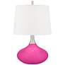 Color Plus Felix 24" High Fuchsia Pink Modern Table Lamp