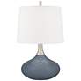 Color Plus Felix 24" High Granite Peak Gray Modern Table Lamp