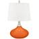 Color Plus Felix 24" High Invigorate Orange Modern Table Lamp