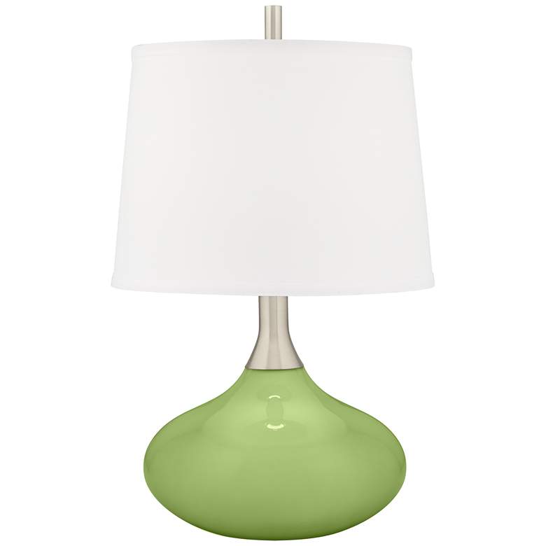 Image 1 Color Plus Felix 24 inch High Lime Rickey Green Modern Table Lamp