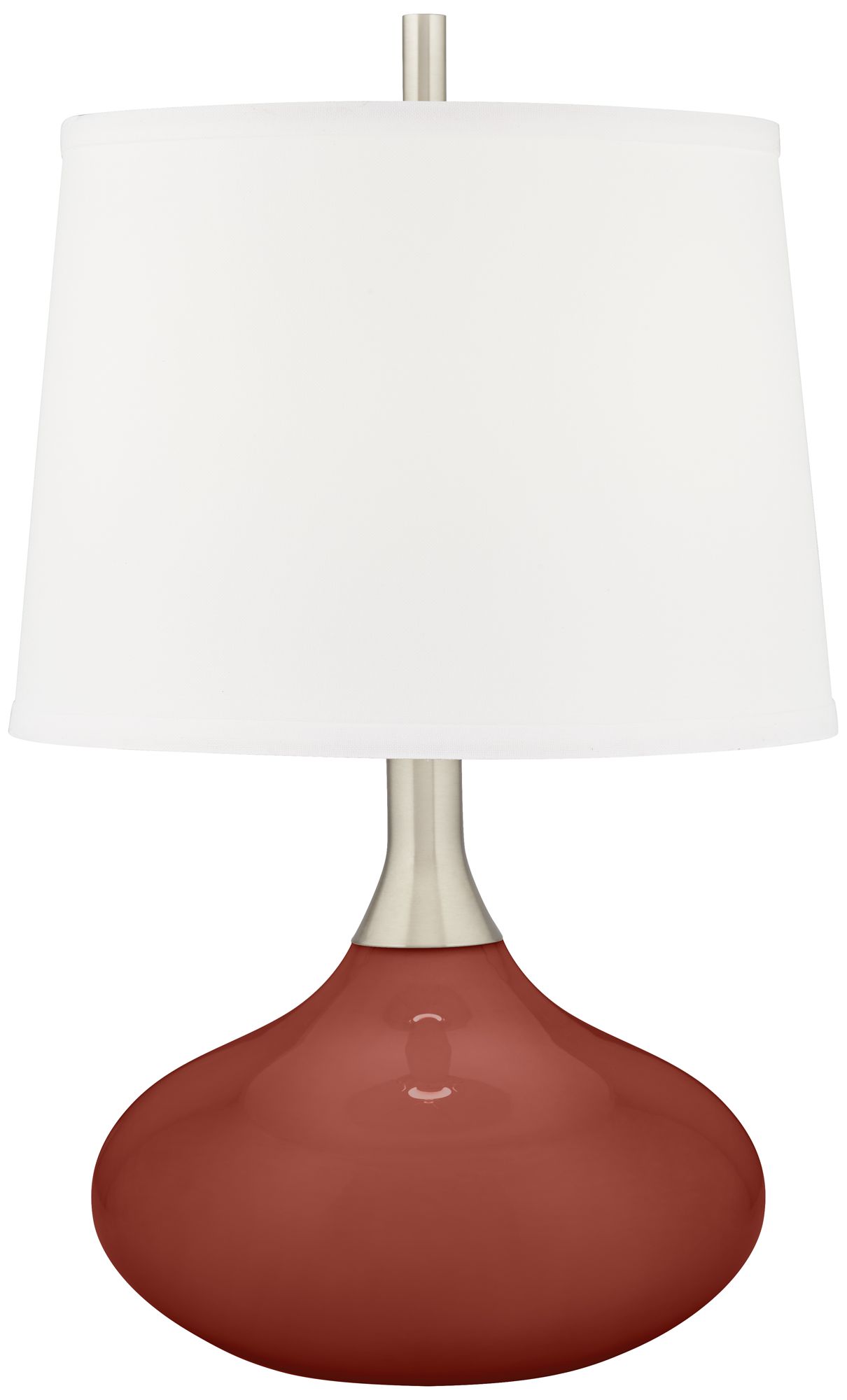 Image Color Plus Felix 24" High Madeira Red Modern Glass Table Lamp