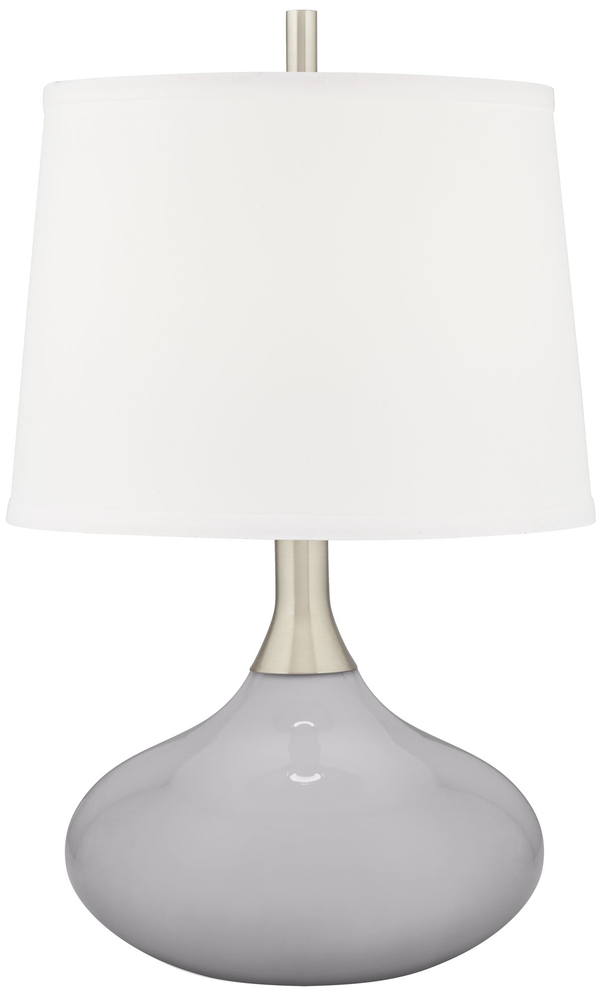 Image Color Plus Felix 24" High Modern Swanky Gray Table Lamp
