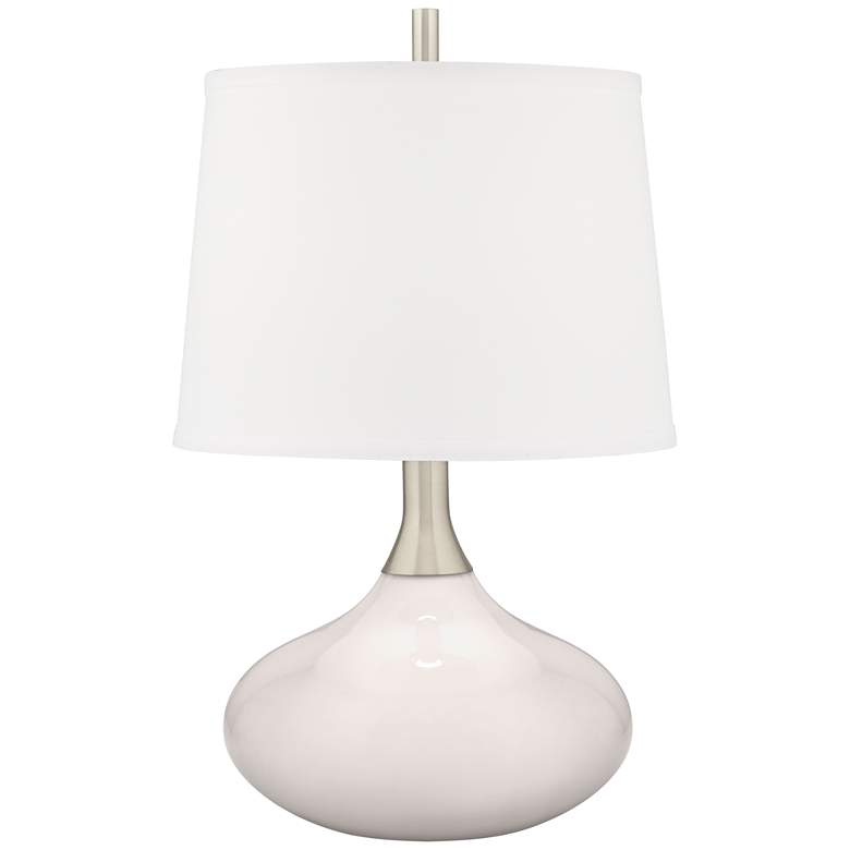 Image 1 Color Plus Felix 24 inch High Smart White Modern Table Lamp