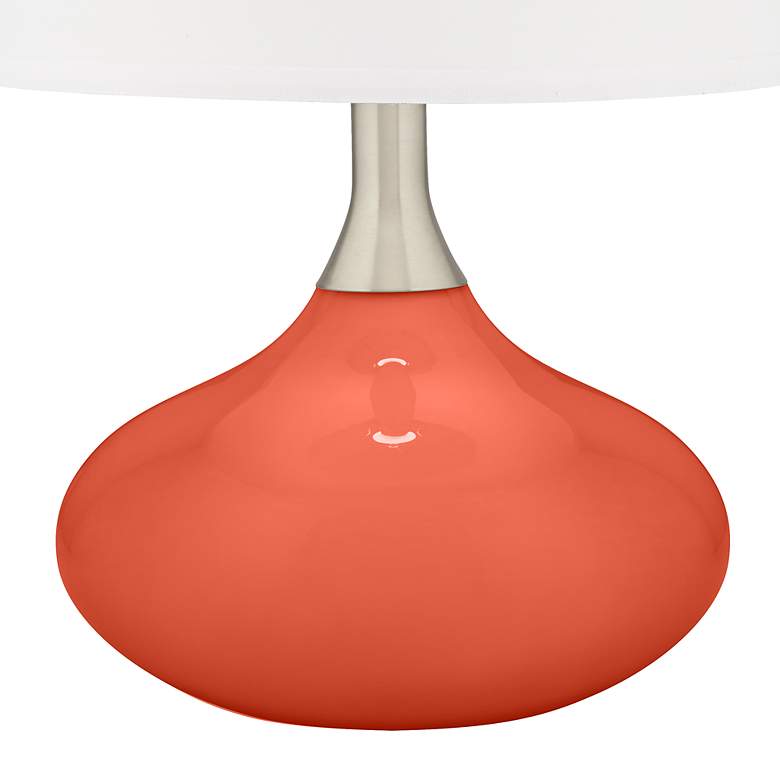 Image 3 Color Plus Felix 24" Modern Daring Orange Table Lamp more views