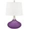 Color Plus Felix 24" Modern Passionate Purple Table Lamp