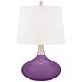 Color Plus Felix 24" Passionate Purple Modern Table Lamp with Dimmer