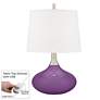 Color Plus Felix 24" Passionate Purple Modern Table Lamp with Dimmer