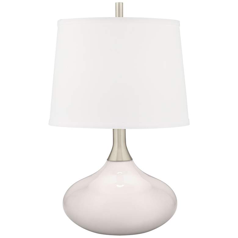 Image 2 Color Plus Felix 24 inch Smart White Modern Table Lamp with USB Dimmer