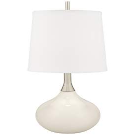 Image1 of Color Plus Felix 24" West Highland White Modern Table Lamp