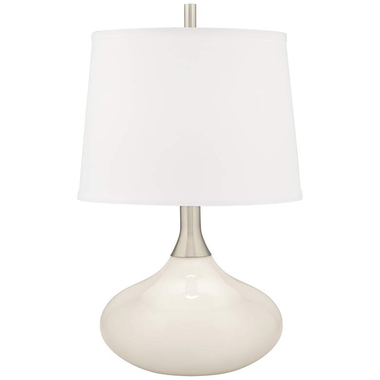Image 1 Color Plus Felix 24 inch West Highland White Modern Table Lamp