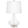 Color Plus Gillan 28" Clear Glass Fillable Table Lamp