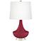 Color Plus Gillan 28" High Antique Red Glass Table Lamp